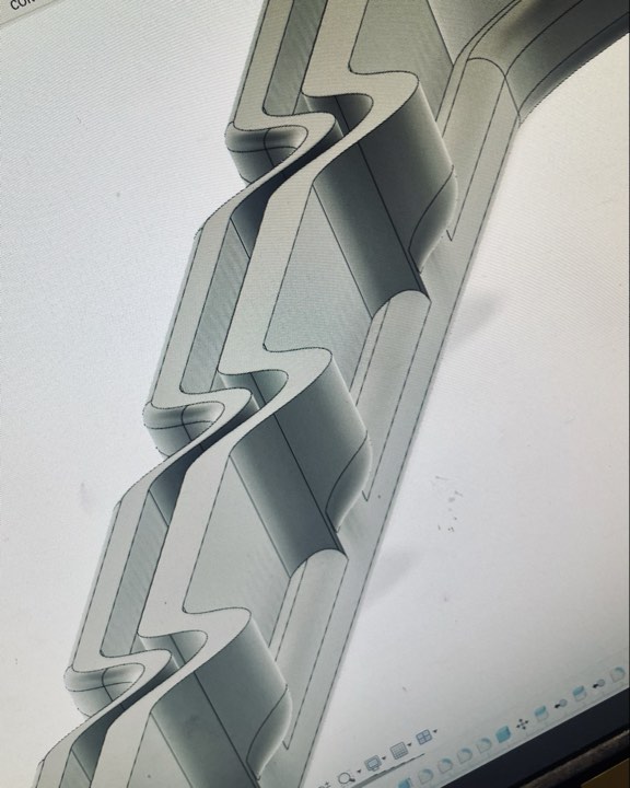 casted aluminum roughed into shape